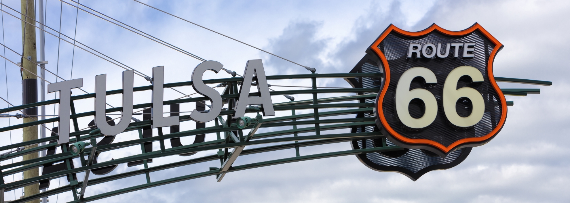 Route 66 Sign in Tulsa, Oklahoma 